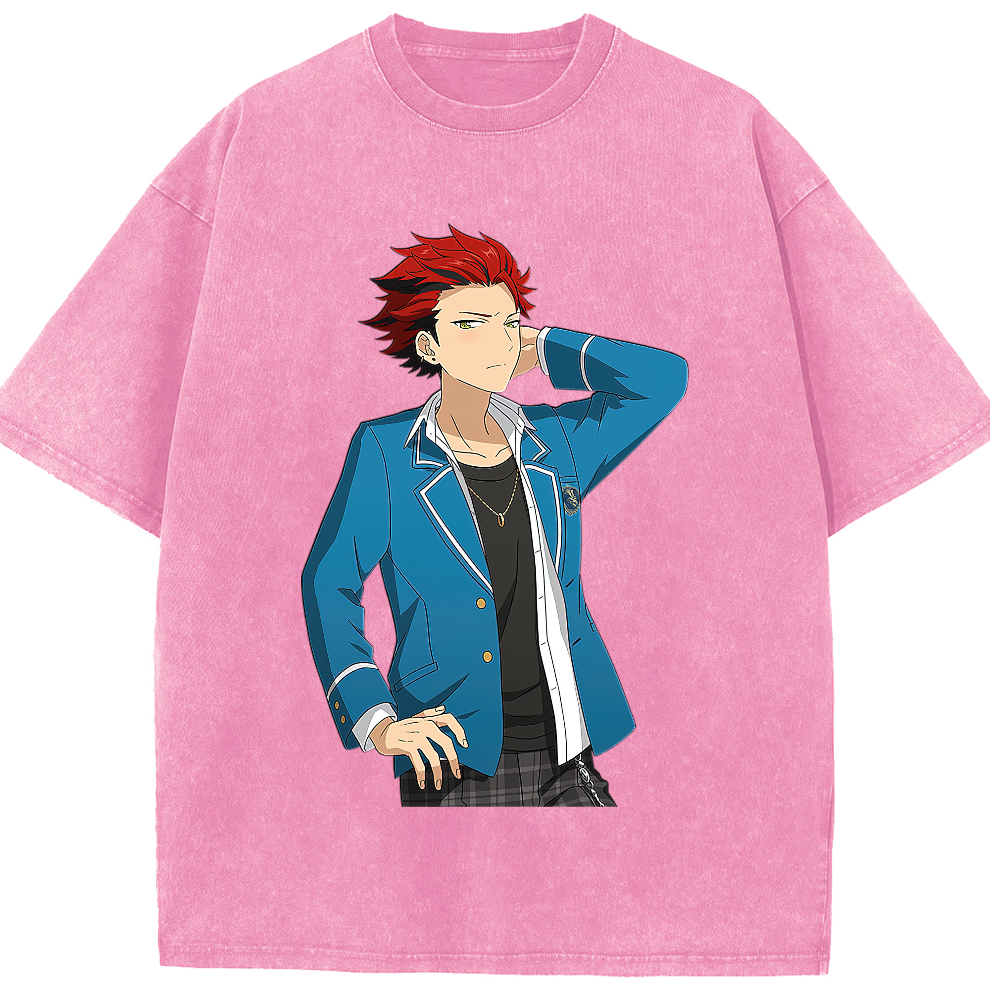 （画像用） あんさんぶるスターズ! Ensemble Stars 綿100% ヴィンテージ風 半袖Tシャツ（フロントプリント）